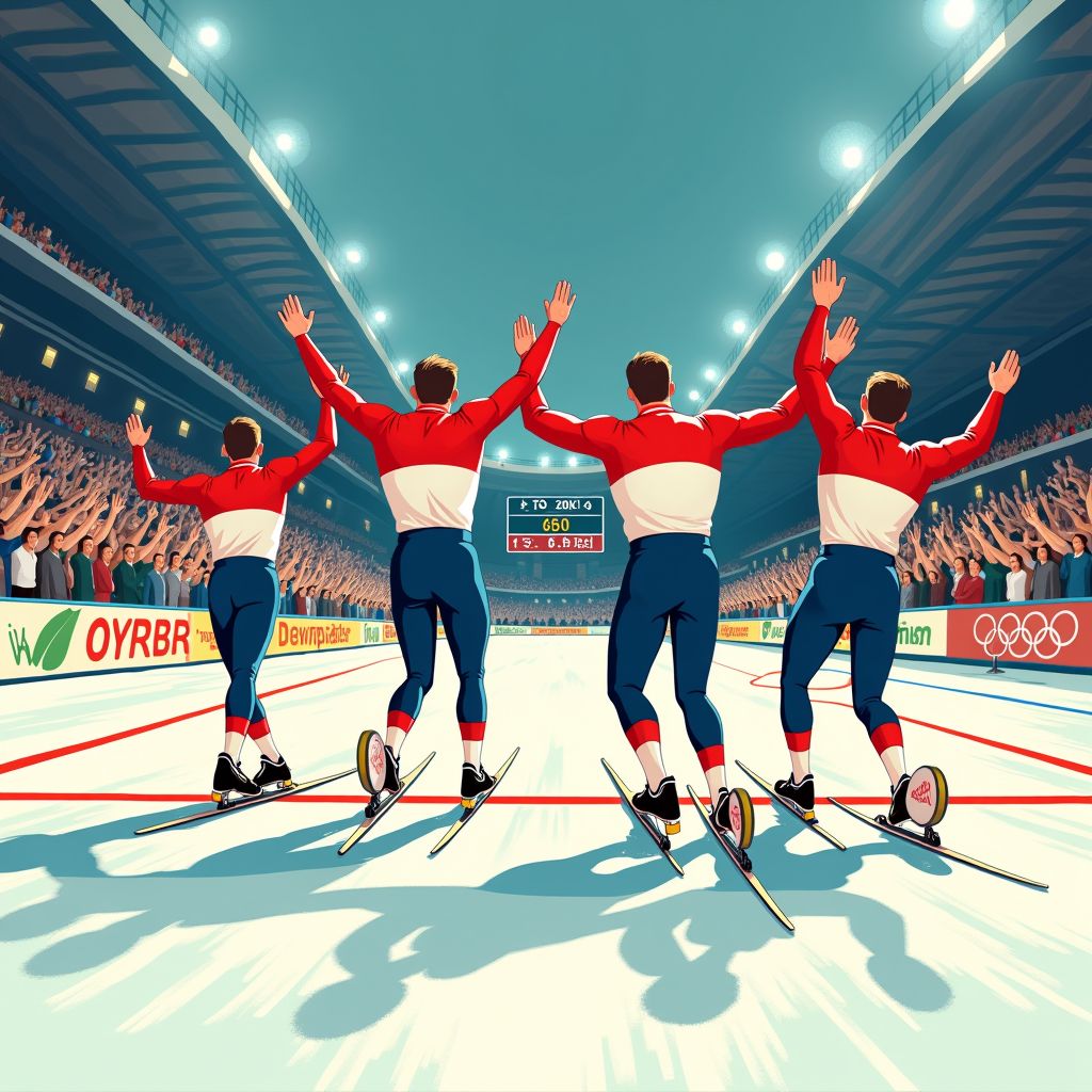 nederland pakt eerste olympische goud op mannen 5000m shorttrack-estafette