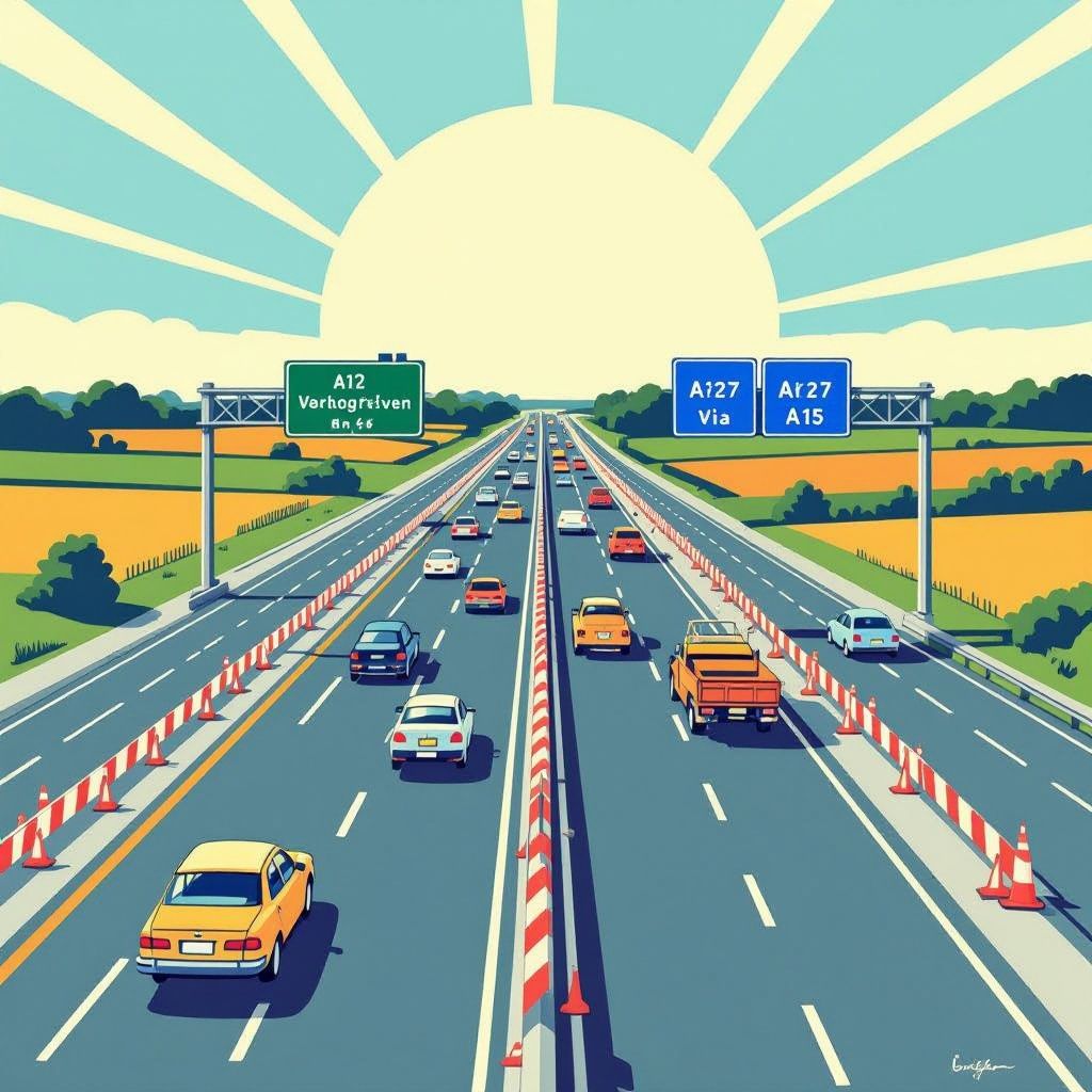 a12 dit weekend volledig dicht voor asfaltklus