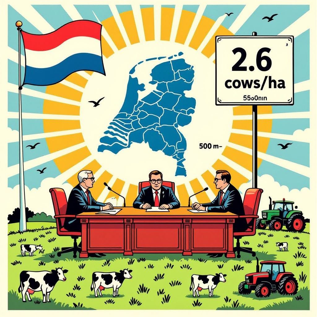 kabinet legt limiet van 2,6 koeien per hectare op