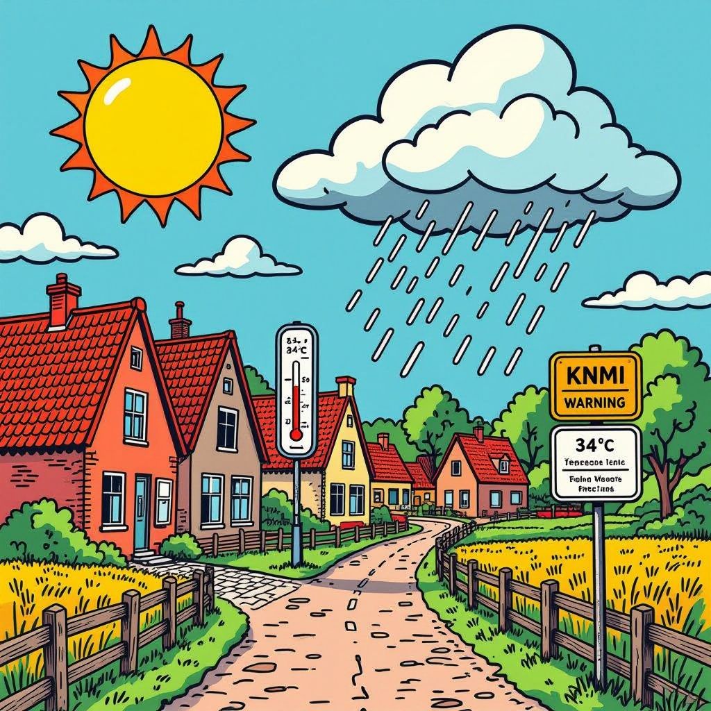 historisch hittegolf begint in limburg met record van 34 graden