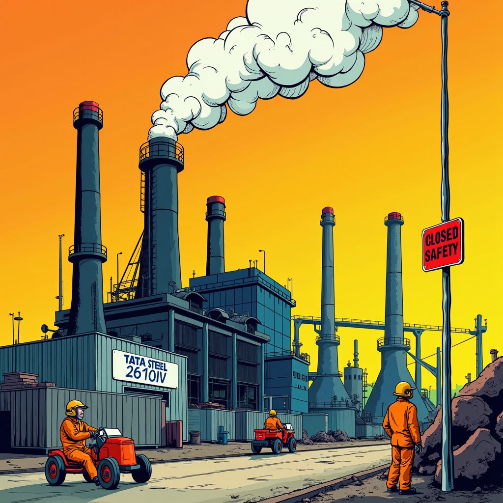 Tata Steel stilgelegd door gevaarlijke chroom-6-emissie in IJmuiden