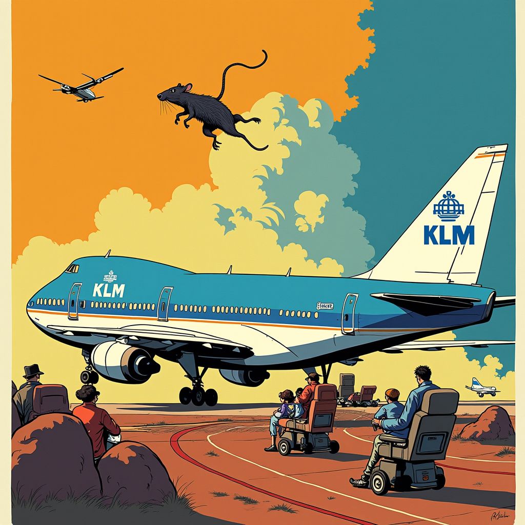 Eén rat legt hele KLM-route plat: 254 reizigers gestrand