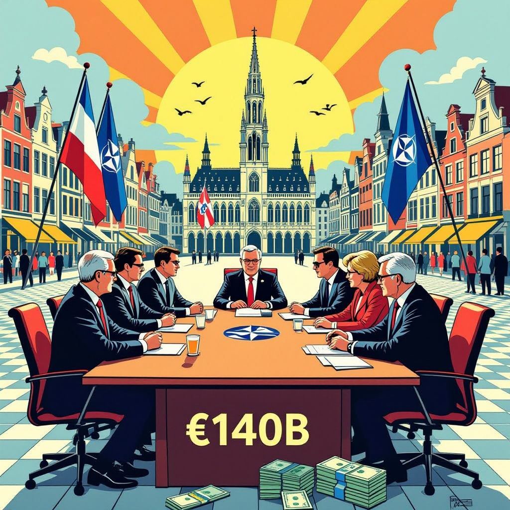 nato belooft 140 miljard voor oekraïne — wie trekt de kar?