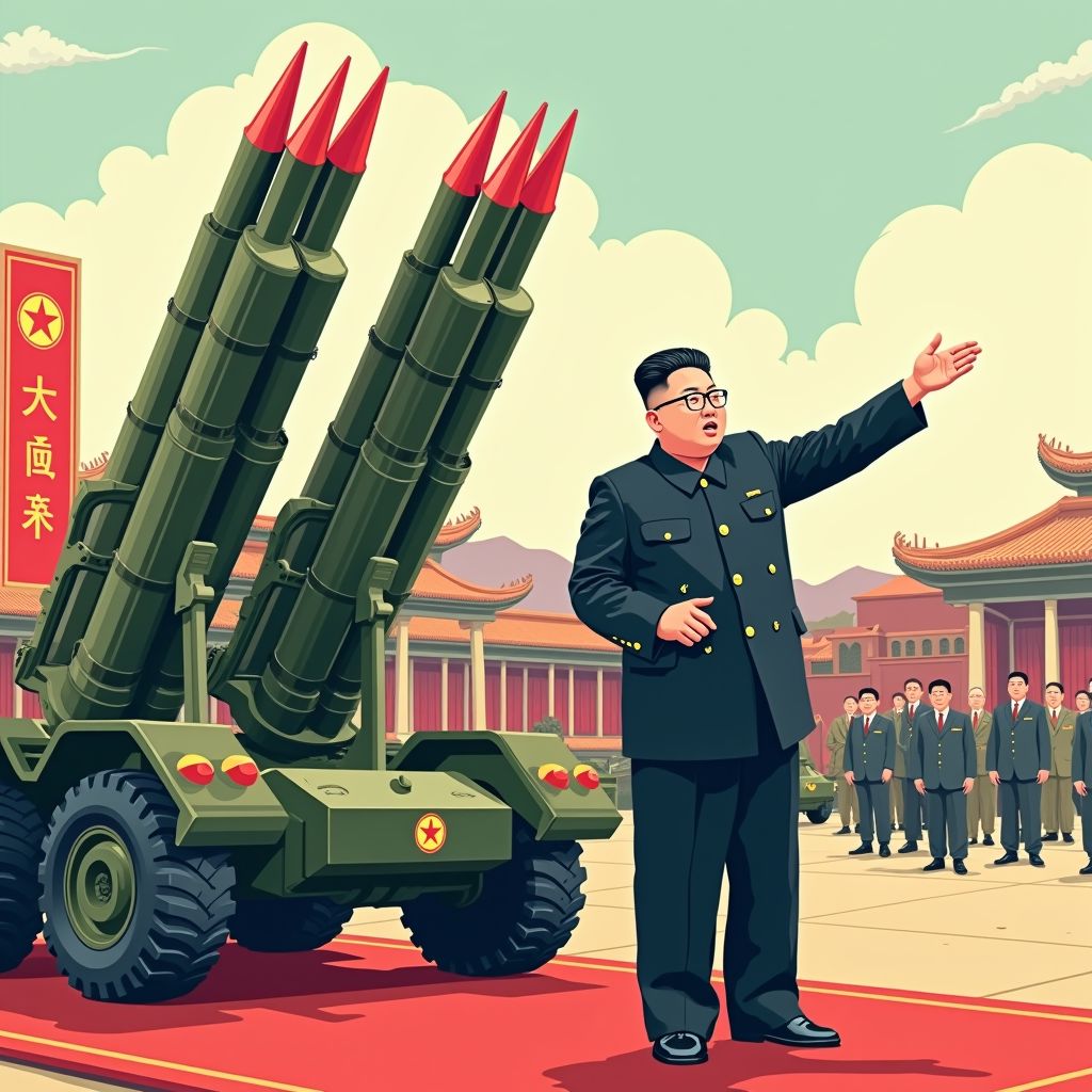 kim jong-un shows off new rocket launchers at pyongyang party congress
