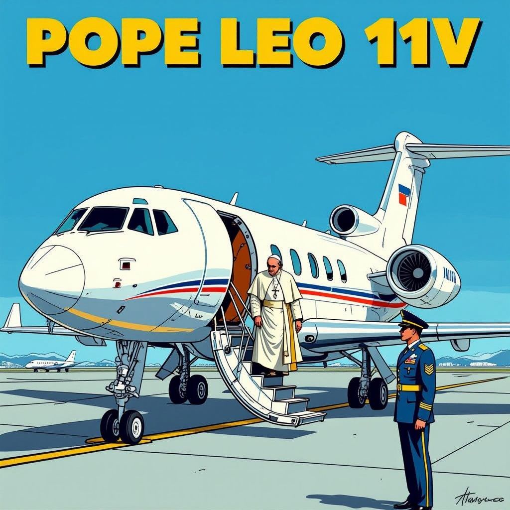 paus leo xiv redt koninklijke vlucht na vliegtuigpech op tenerife