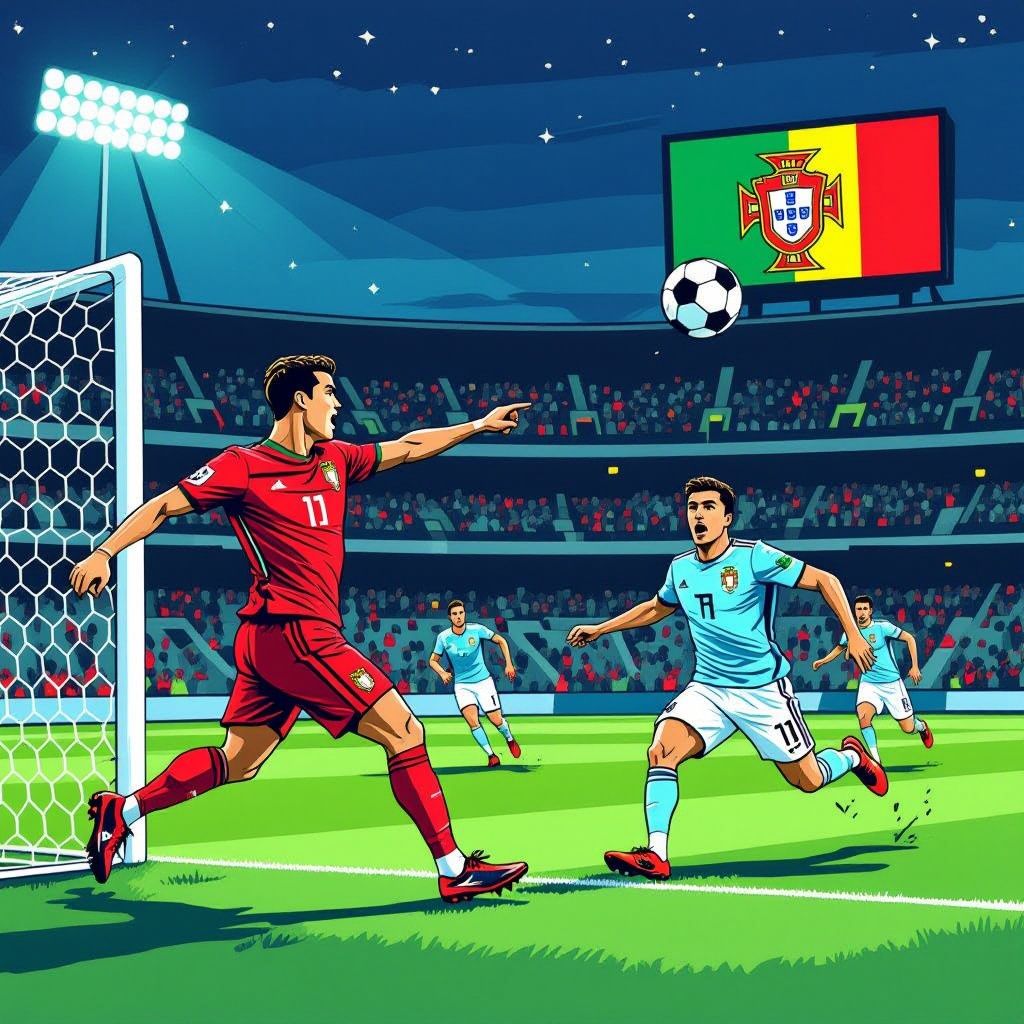 ronaldo en ramos bezorgen portugal winst na chaotische slotfase