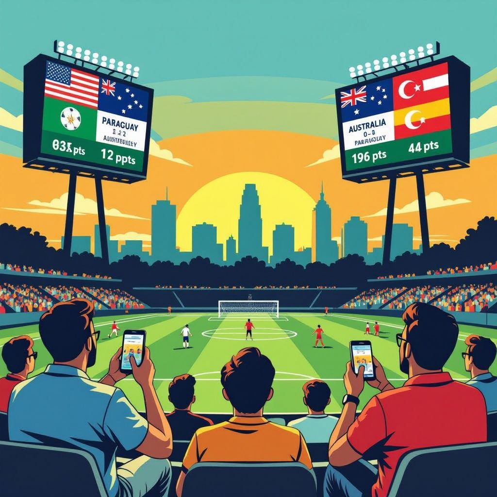 australië naar achtste finale dankzij gelijkspel tussen paraguay en turkije