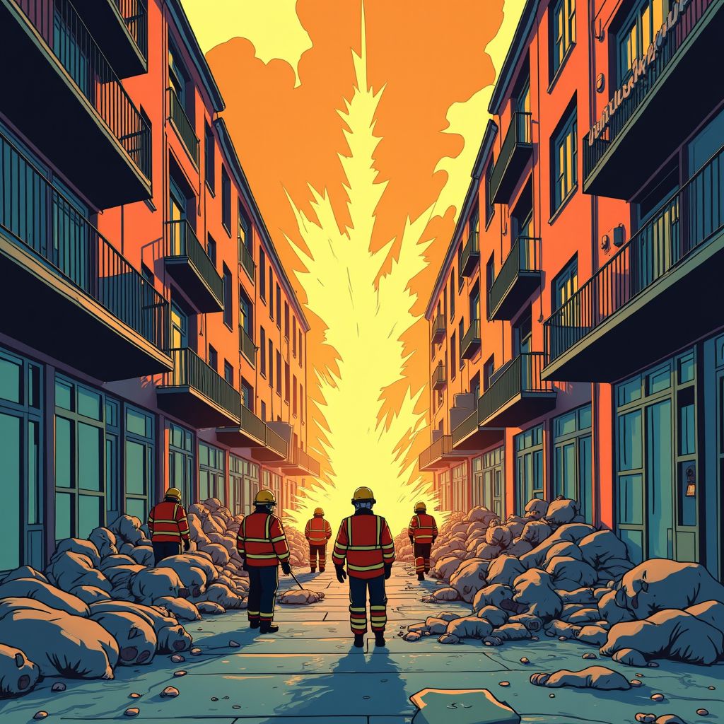 explosie in hart van amsterdam-zuid: bewoners via ladders gered