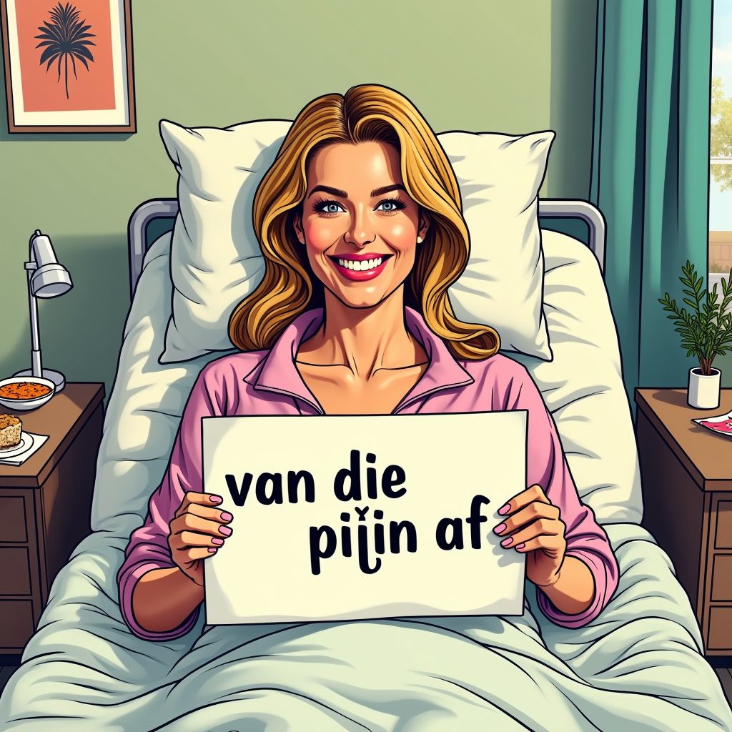 tatum dagelet na baarmoederverwijdering: 'van die pijn af'