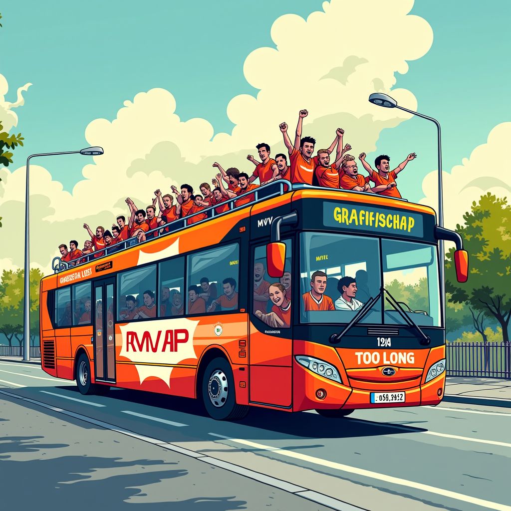 supportersbus van de graafschap wordt in maastricht geweerd vanwege te grote lengte