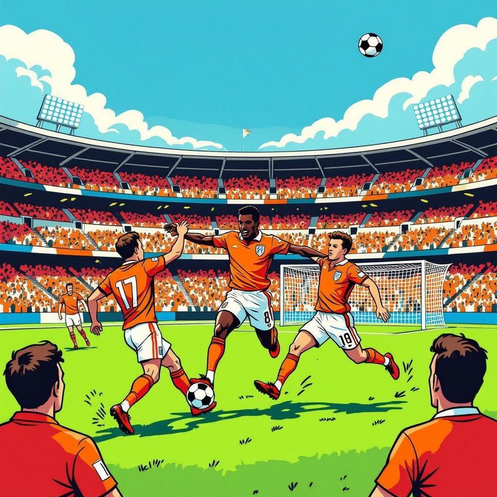 oranje wint dramatisch van tunisië en wordt groepswinnaar