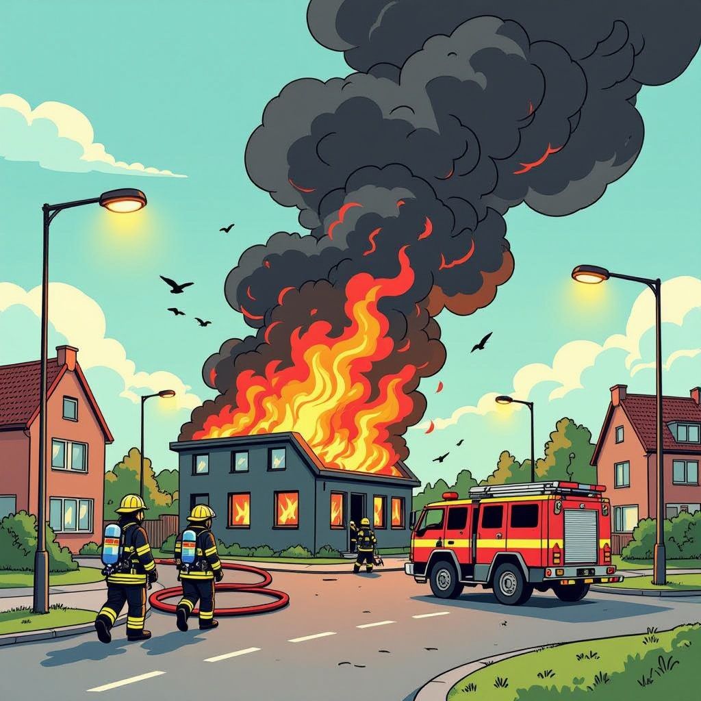 zwarte rook boven woerden na heftige brand in transformatorhuisje