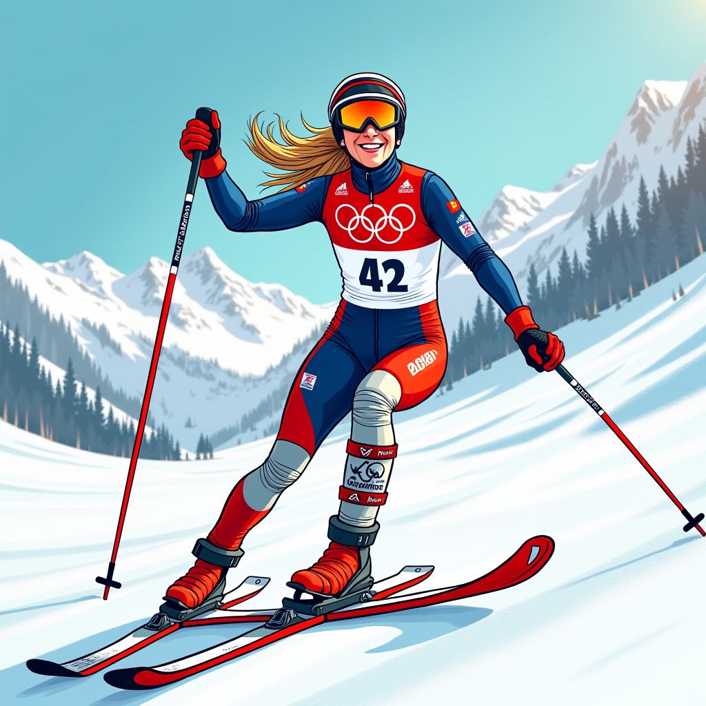 Lindsey Vonn keert terug op de piste één week na ernstige knieblessure