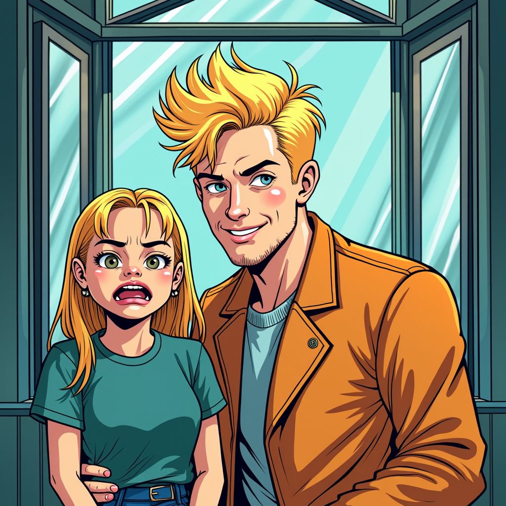 nick schilder kleurt haar blond voor goed doel, dochter dreigt met vlucht