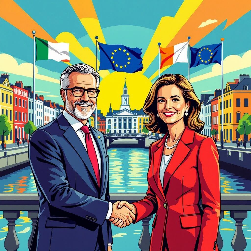 eu-leiders landen in dublin voor cruciale besprekingen over het ierse voorzitterschap