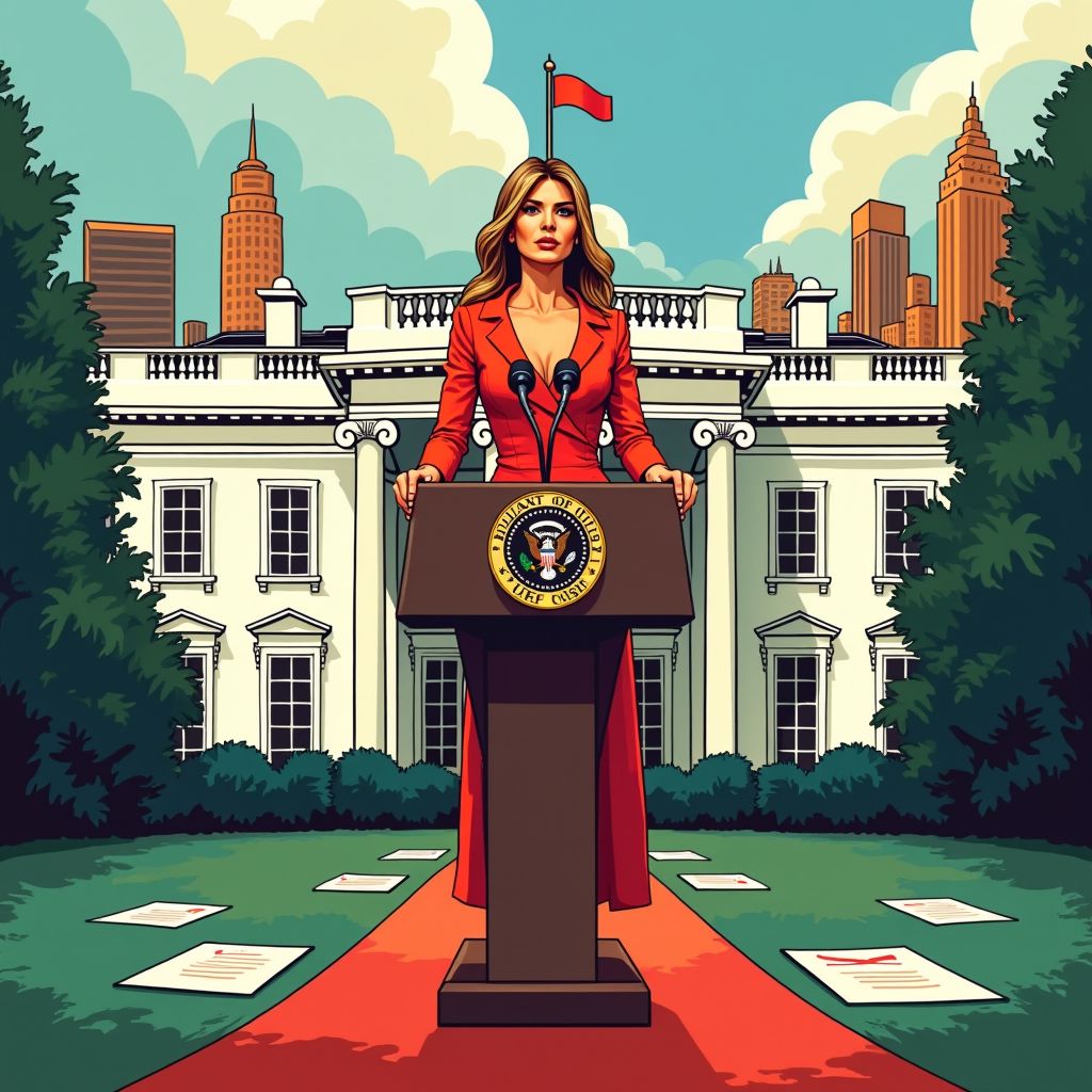 melania trump treedt onverwacht naar voren en ontkent banden met jeffrey epstein