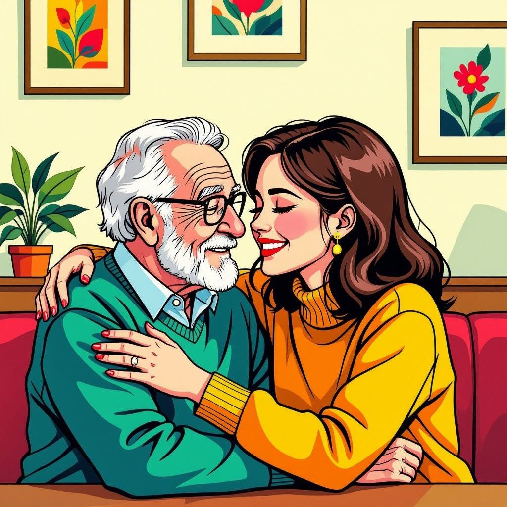 jade kops deelt intiem moment met opa in laatste fase van ziekte