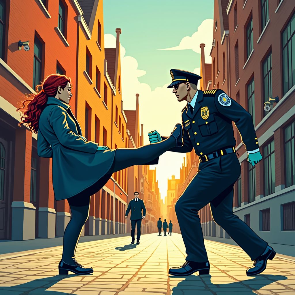 agent trapt vrouw onder bollendak, politiechef reageert op geweldsincident