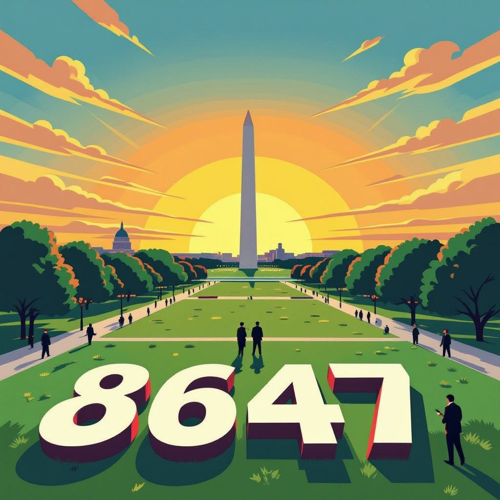 mystery deepens over giant '8647' etched on national mall