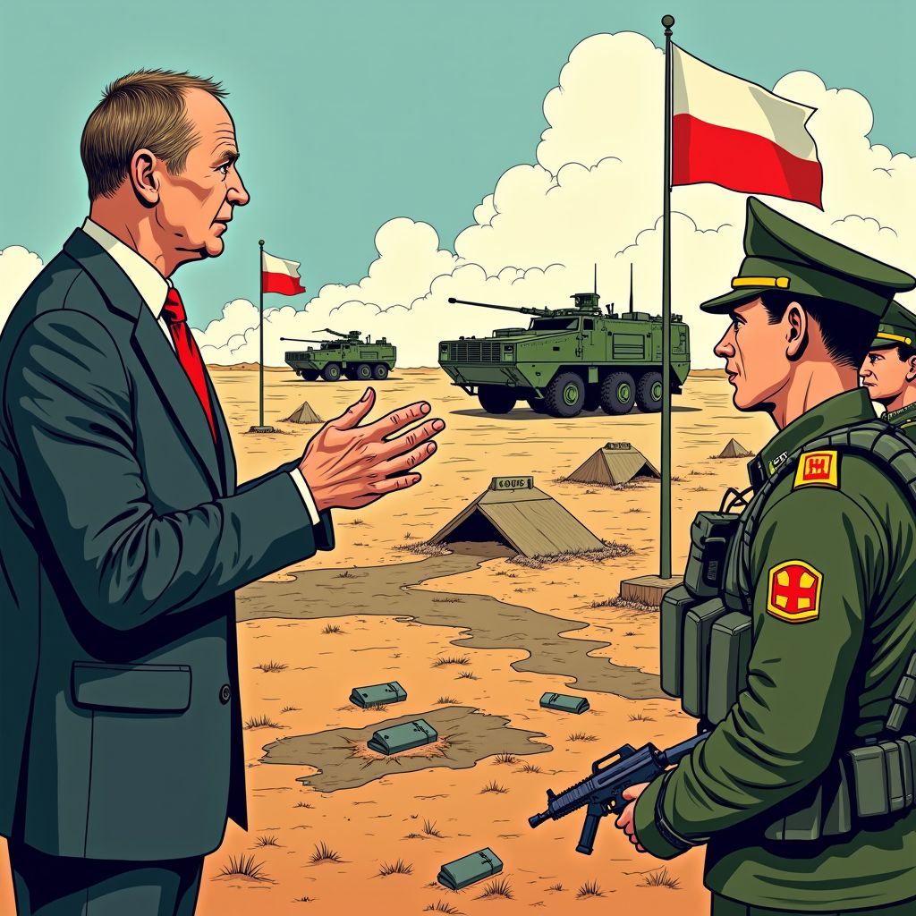 polen keert terug naar landmijnen vanwege russische dreiging