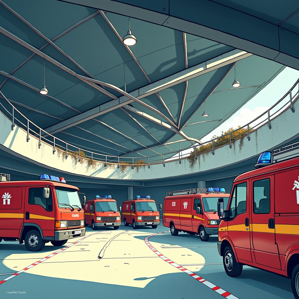 constructiebalk zakt in bij winkelcentrum Ridderhof