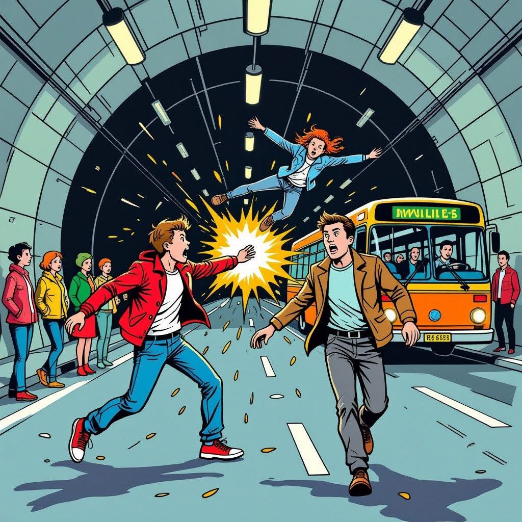 tiener toesloeg in fietstunnel toen man probeerde meisje te beschermen