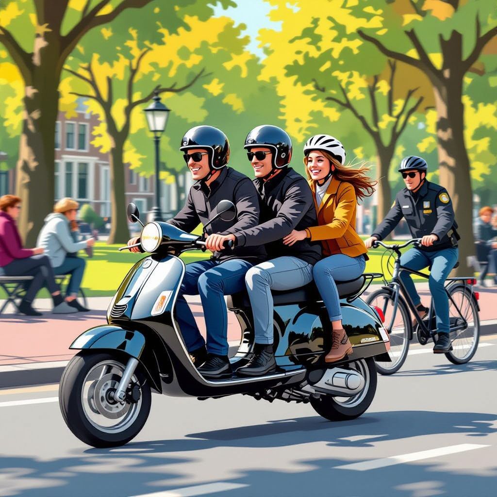 aanranding in amsterdam-zuid: scooter met twee jongemannen raakt vrouw bij fiets