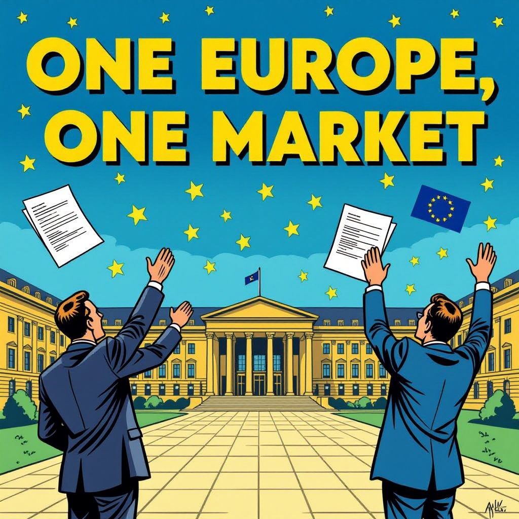 eu haalt eerste mijlpaal van 'one europe, one market' plan