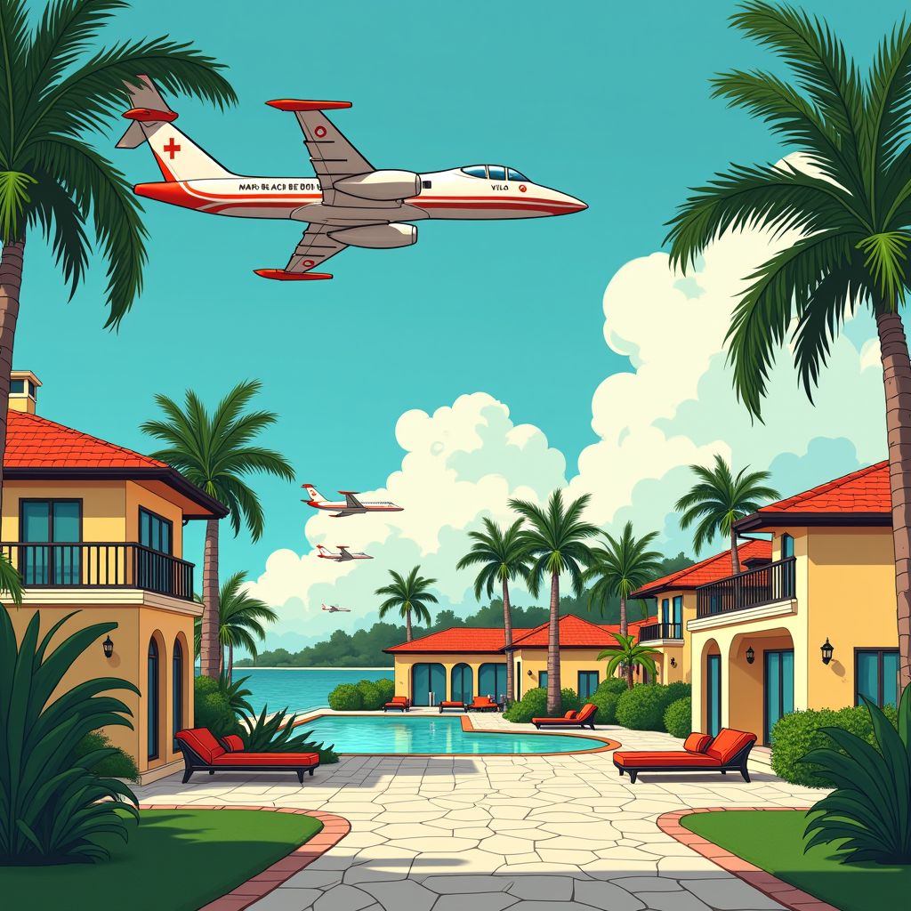 geluidshel in palm beach: vliegtuigen razen dag en nacht over luxe villas