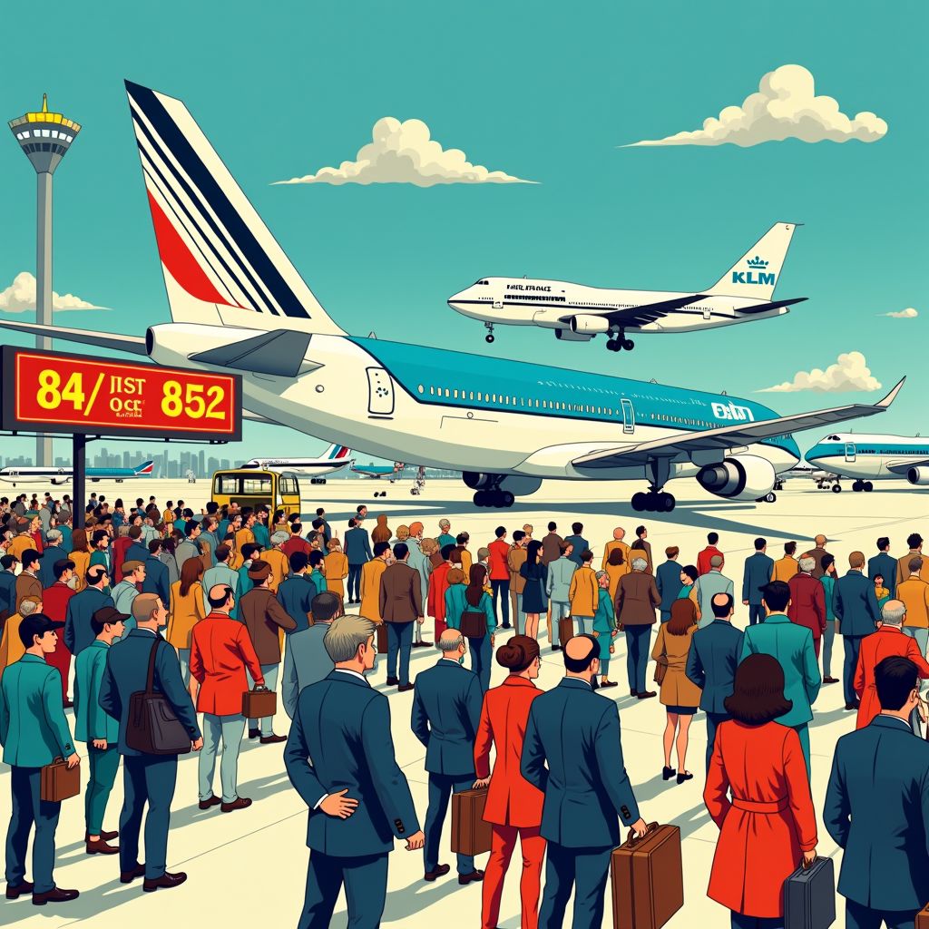 vluchten in gevaar door brandstoftekort