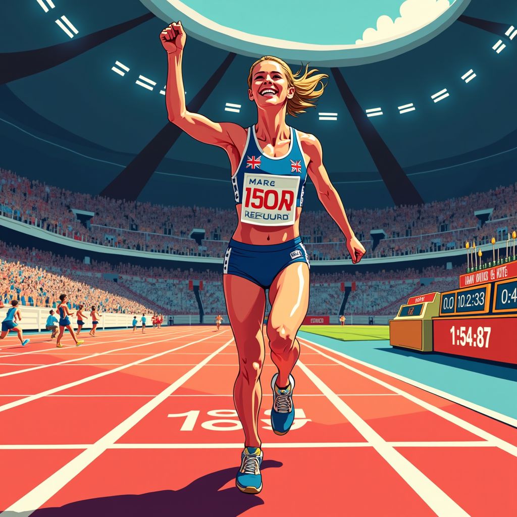 keely hodgkinson breekt wereldrecord dat op haar geboortedag werd gezet