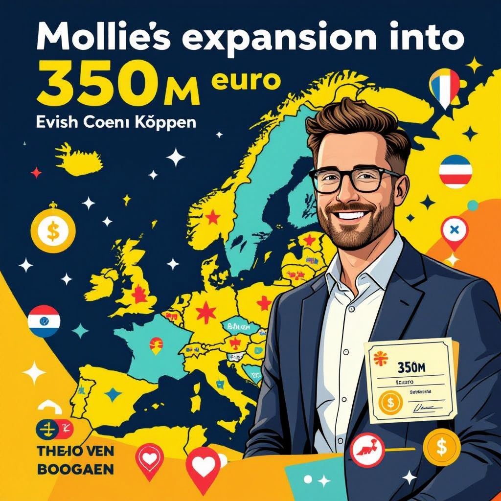 mollie zet alles in op europa met investering van 350 miljoen euro
