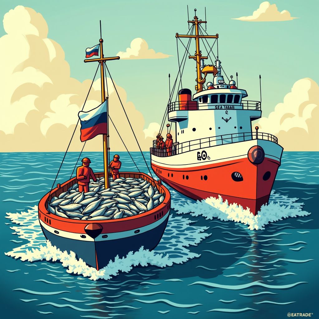 groningse rederij vervoert russische vis via achterdeur