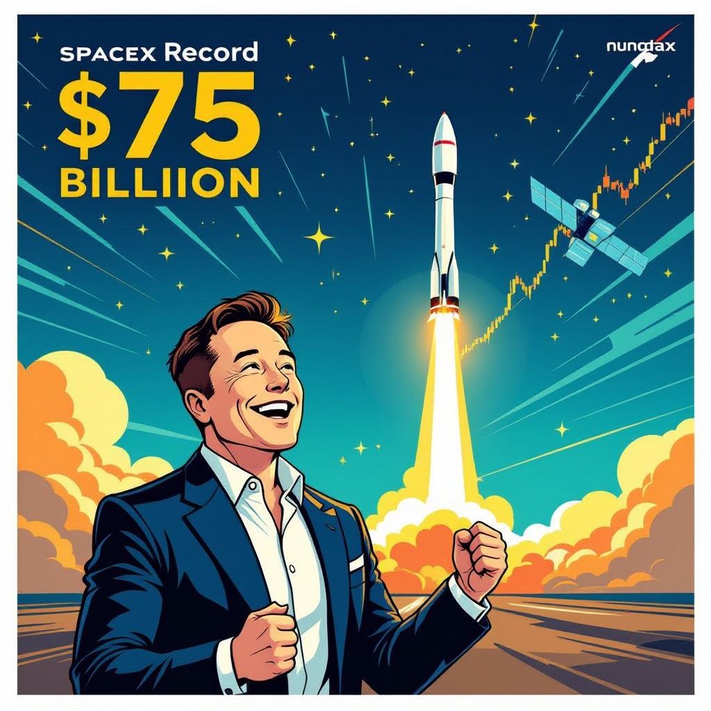 spacex schiet naar de beurs met historische $75 miljard opbrengst
