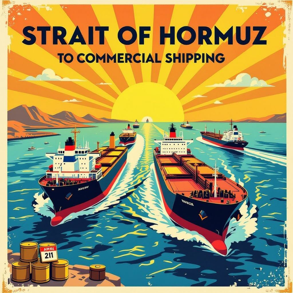 Iran opent strategische Straat van Hormuz voor commerciële scheepvaart