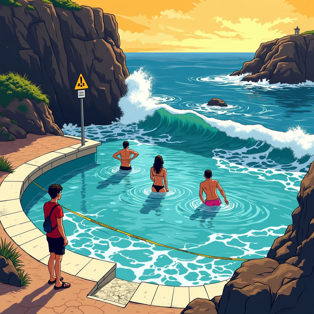 Drie doden bij Tenerife door een 4 meter hoge golf in een 'veilige' zwemplas