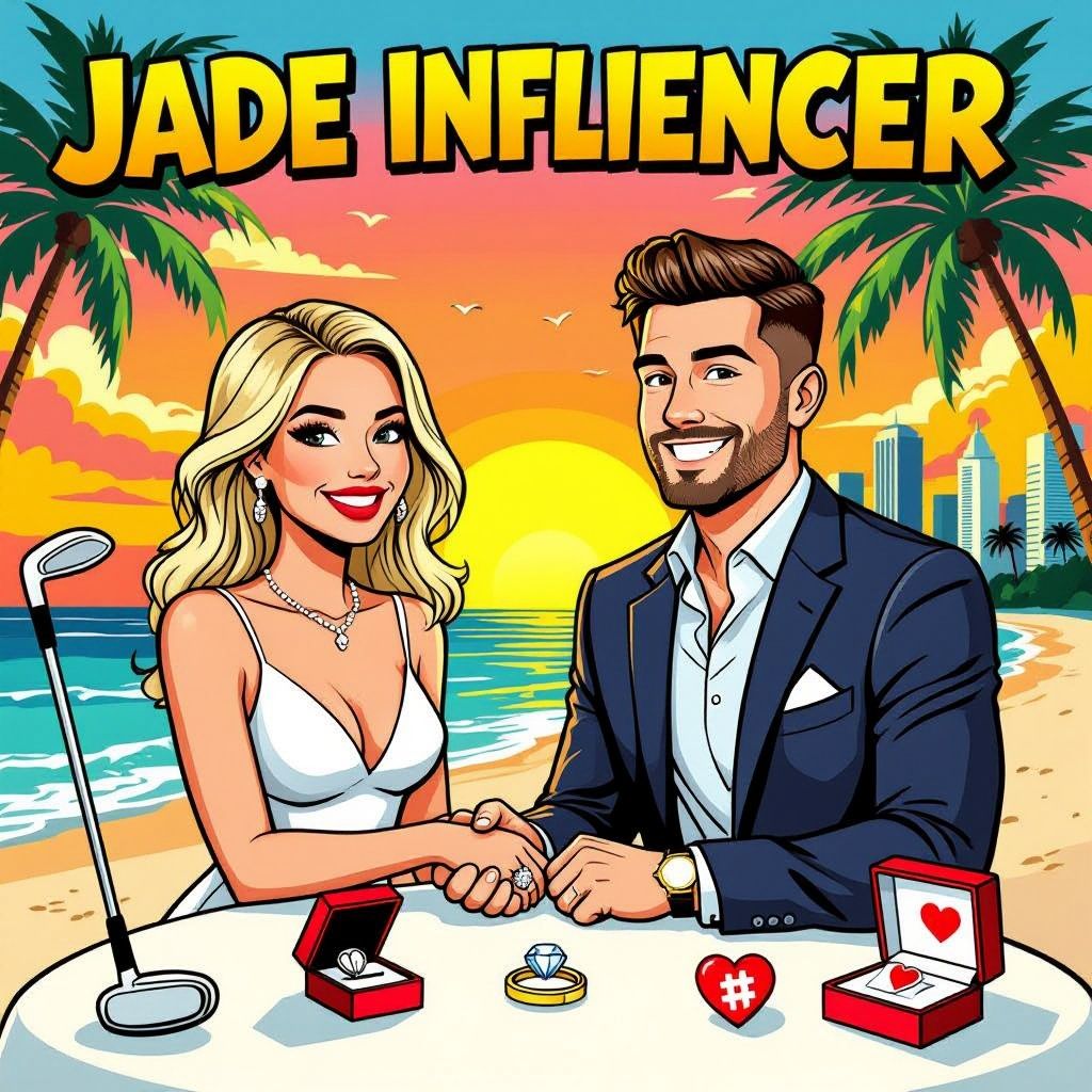 influencer jade anna en voetballer kenneth taylor verloofd na aanzoek in miami