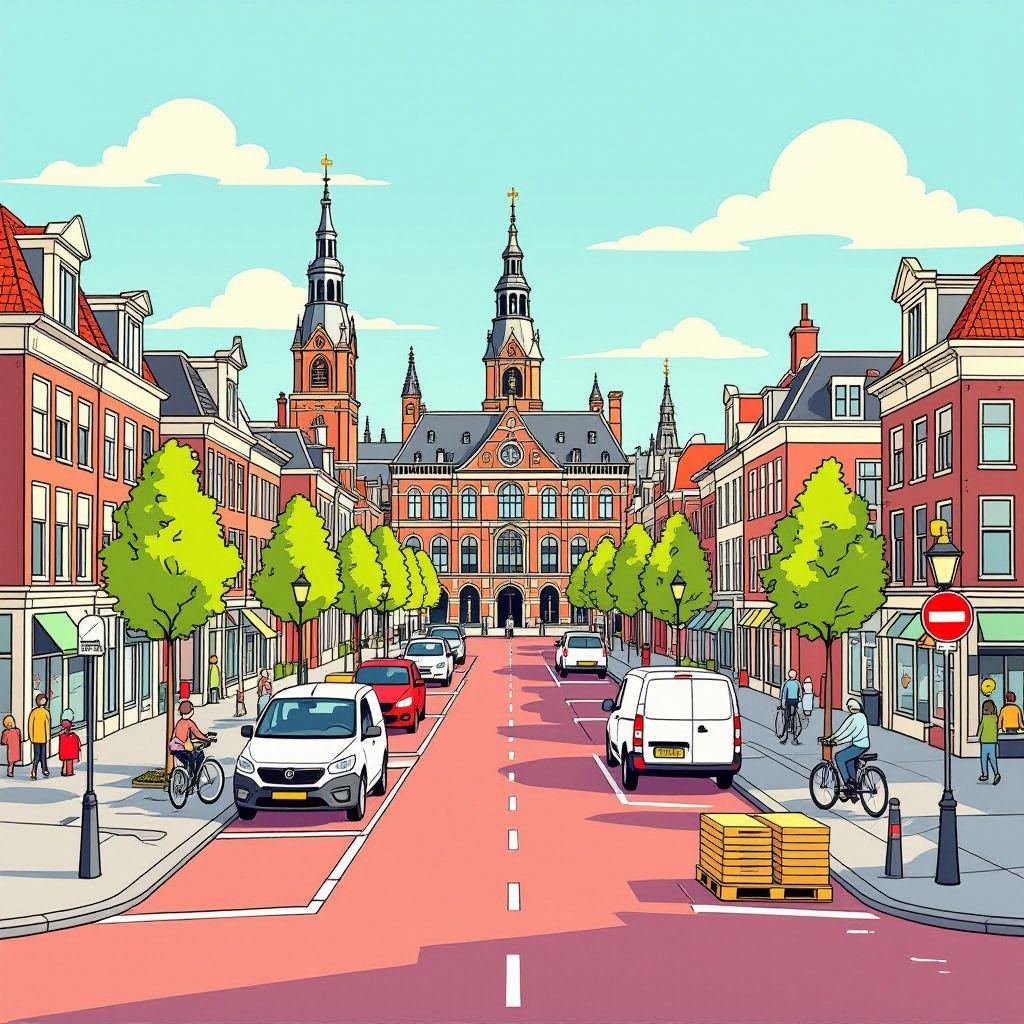 den haag pakt drukte van busjes en bouwverkeer aan met digitale laadzones en bouwhub