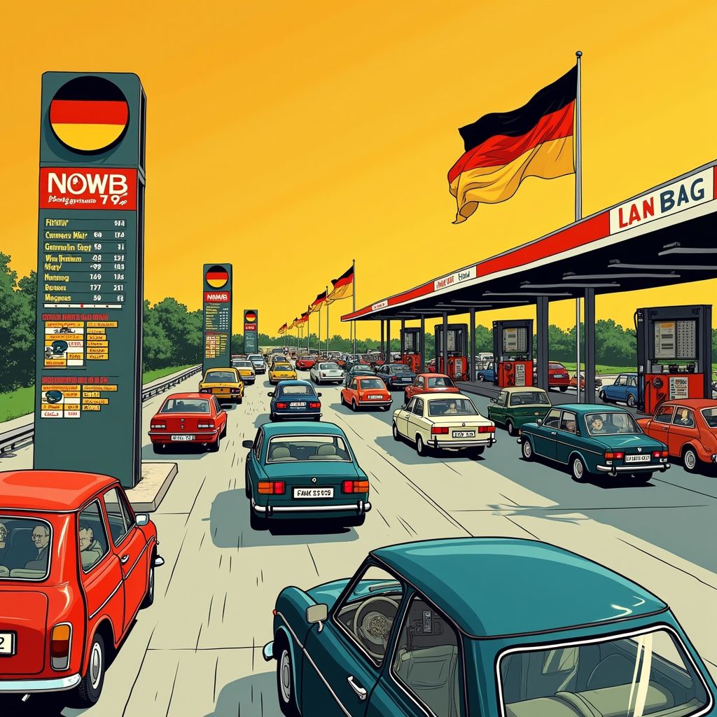 dutch drivers rush to german pumps as fuel tax drops 17 cents