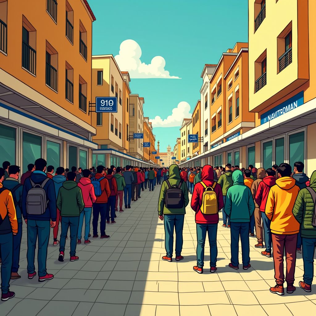 duizenden migranten sluiten aan bij spanjaards legalisatieplan