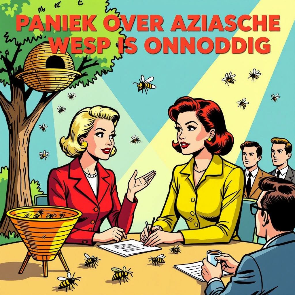 paniek over de aziatische wesp is onnodig zegt expert