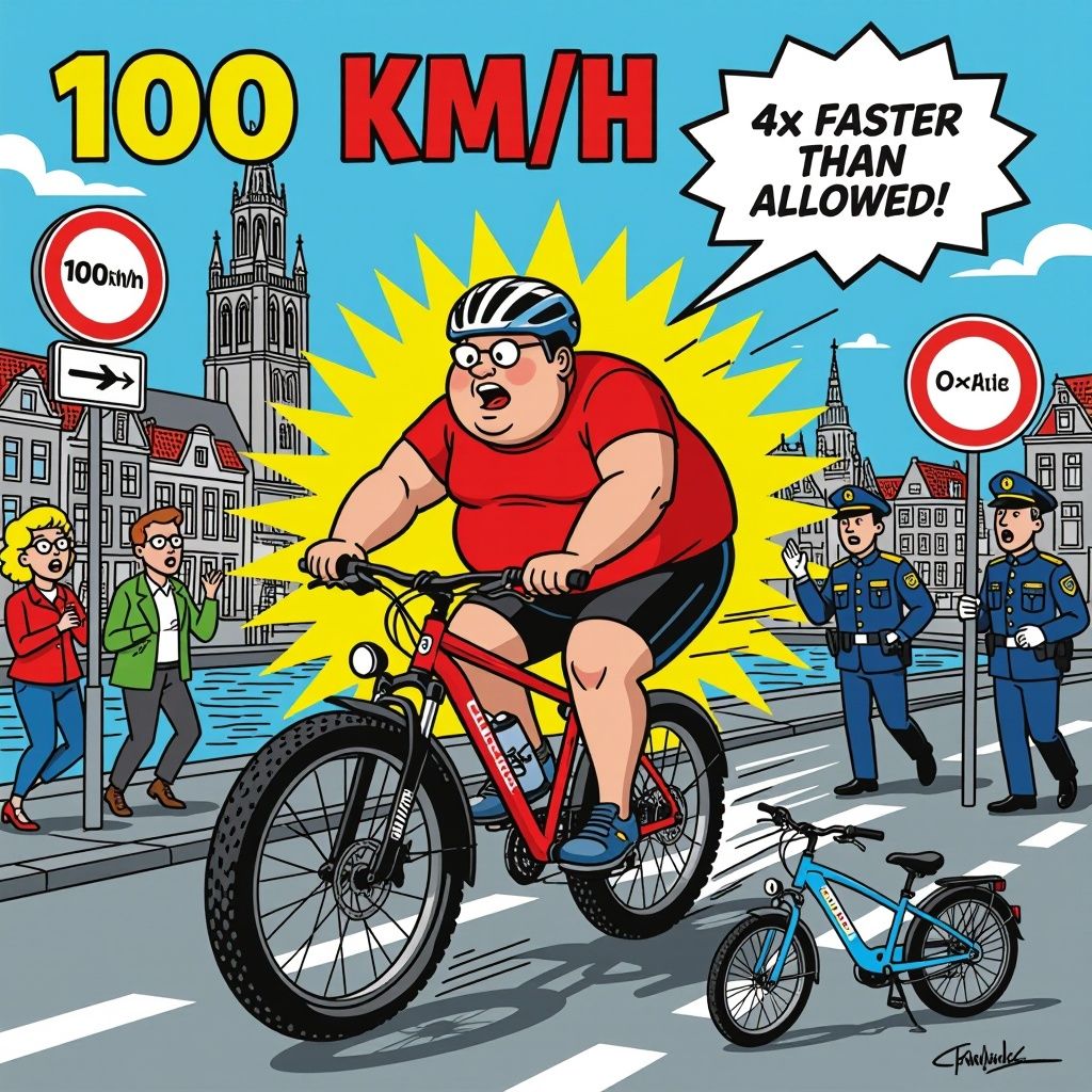 fatbiker gesnapt op 100 kilometer per uur in utrecht