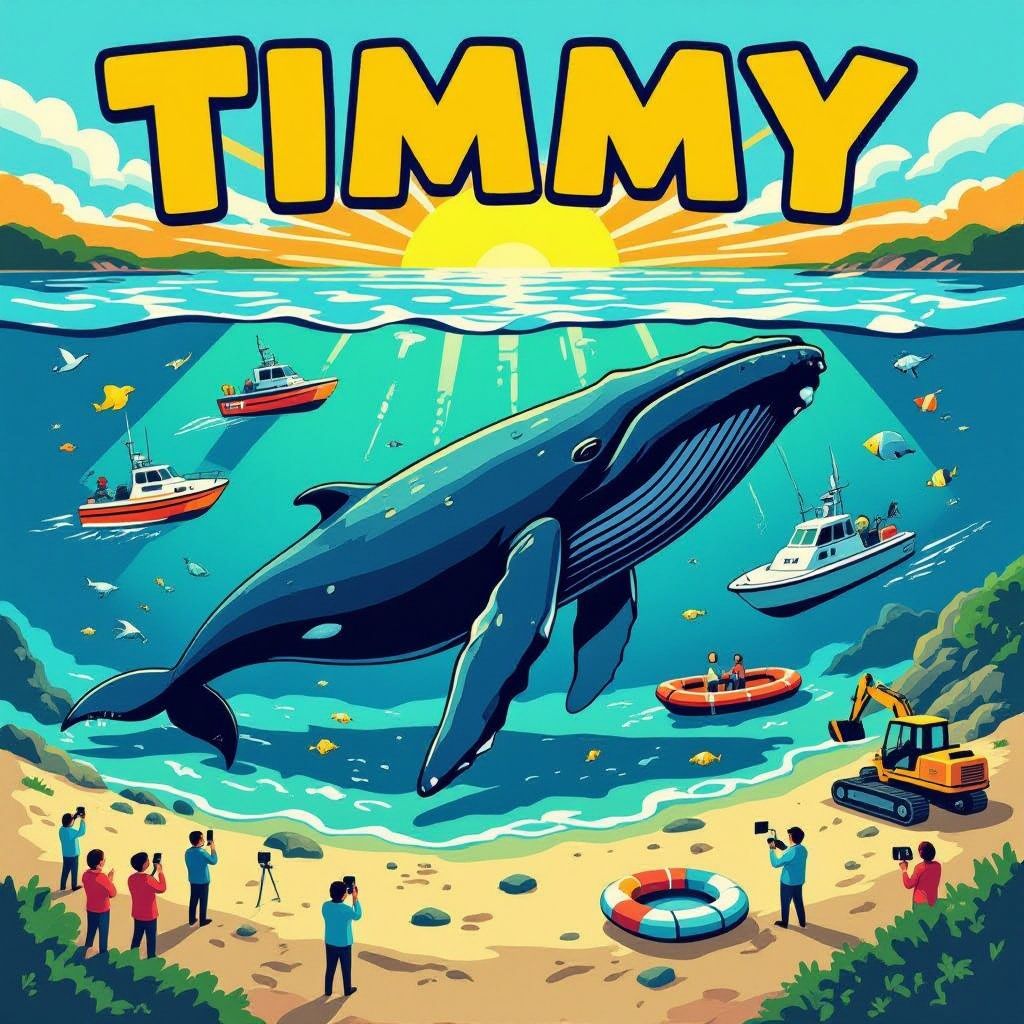 timmy zwemt weg: opgeluchte kust houdt adem in