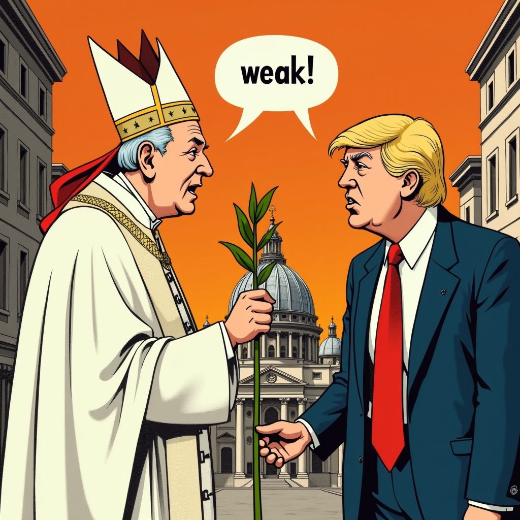 paus versus president: een goddelijke botsing over oorlog en morele macht