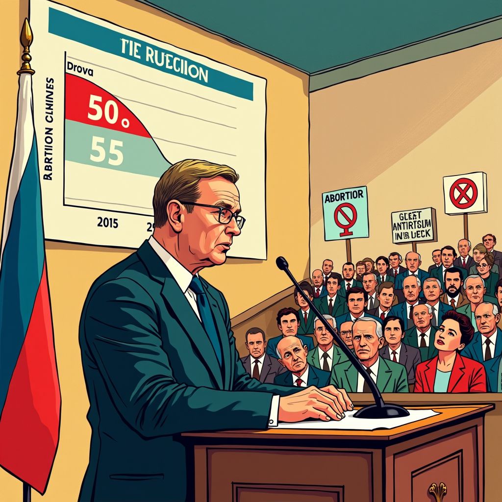 russische gouverneur noemt abortus een luxe die land zich niet kan permitteren