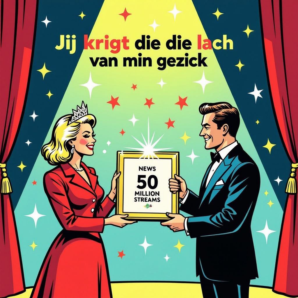 john de bever ontvangt diamanten plaat voor 50 miljoen streams