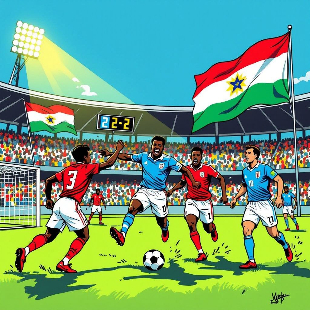 kaapverdië houdt uruguay op 2-2 dankzij late treffer van varela