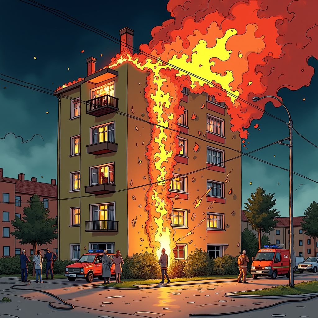 dramatische brand in bergensche flat: één zwaargewond, bewoner verdacht van brandstichting