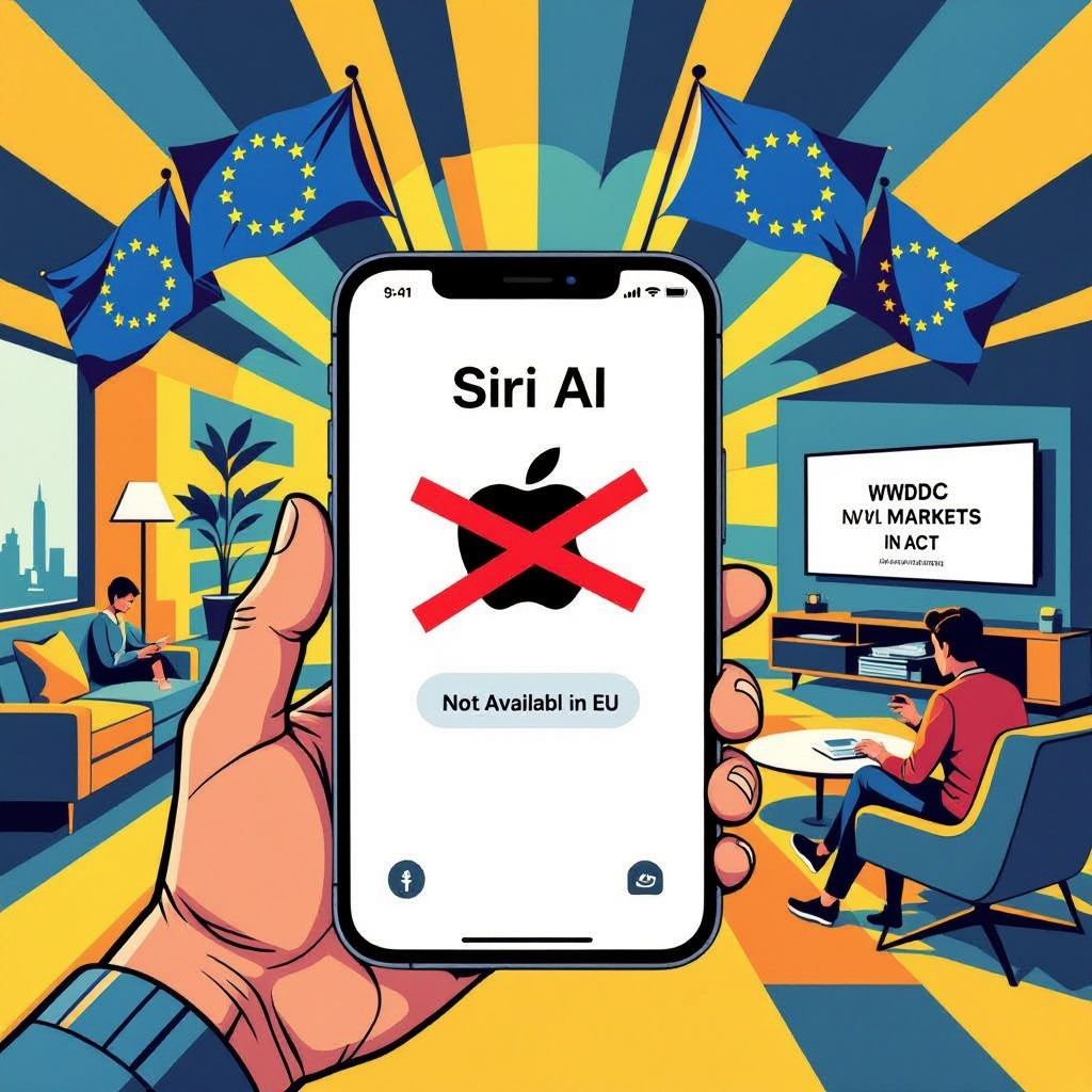 why ios 27 won't launch siri ai in europe