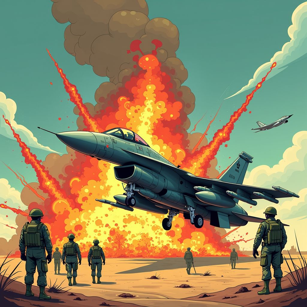 vs gevechtsvliegtuig crasht in kuwait tijdens hevige iraanse aanval